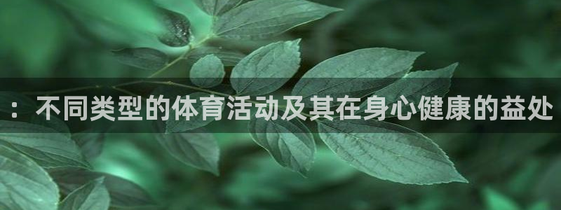 尊龙官方正版app集团::不同类型的体育活动及其在身心健康的